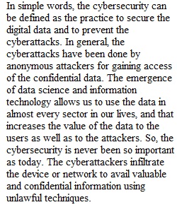 Cybersecurity in National Security-Discussion